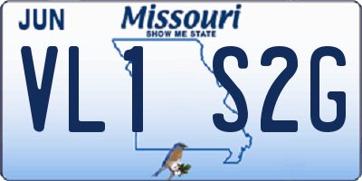 MO license plate VL1S2G