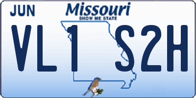 MO license plate VL1S2H
