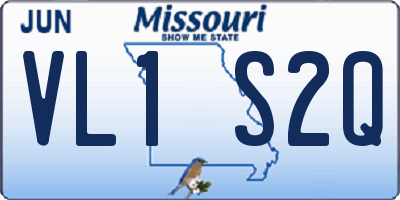 MO license plate VL1S2Q