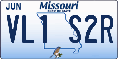 MO license plate VL1S2R