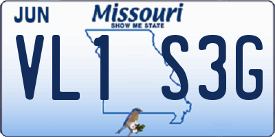 MO license plate VL1S3G