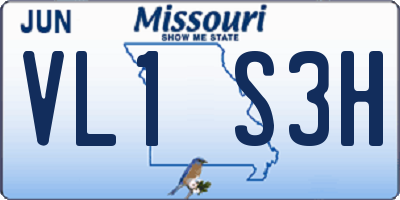 MO license plate VL1S3H