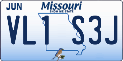 MO license plate VL1S3J