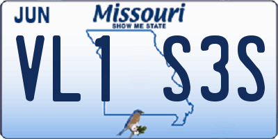 MO license plate VL1S3S