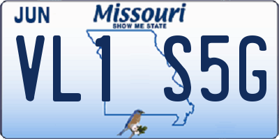 MO license plate VL1S5G