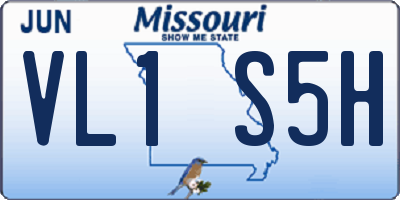 MO license plate VL1S5H