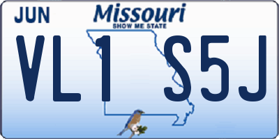 MO license plate VL1S5J