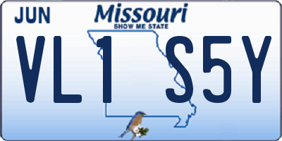MO license plate VL1S5Y
