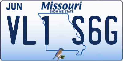 MO license plate VL1S6G