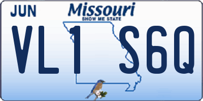 MO license plate VL1S6Q