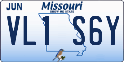MO license plate VL1S6Y
