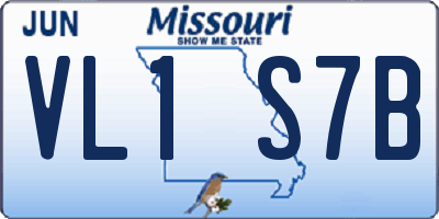 MO license plate VL1S7B