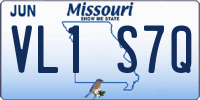 MO license plate VL1S7Q