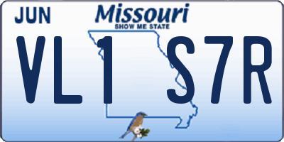 MO license plate VL1S7R