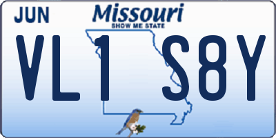 MO license plate VL1S8Y