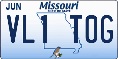 MO license plate VL1T0G