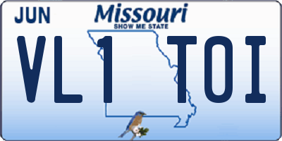 MO license plate VL1T0I