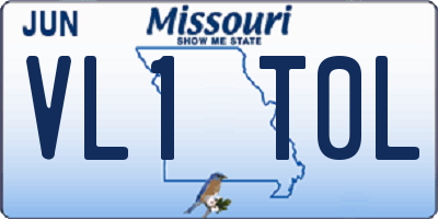 MO license plate VL1T0L