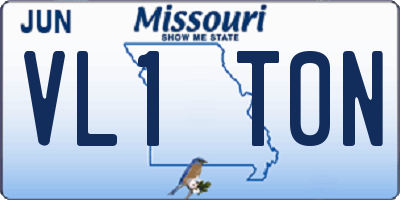 MO license plate VL1T0N
