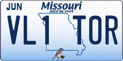 MO license plate VL1T0R