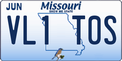 MO license plate VL1T0S