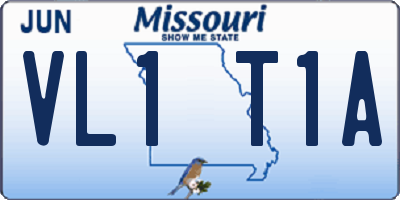 MO license plate VL1T1A