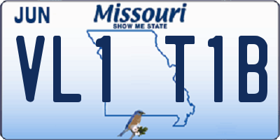 MO license plate VL1T1B