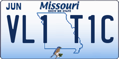 MO license plate VL1T1C