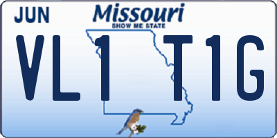 MO license plate VL1T1G