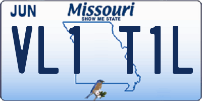 MO license plate VL1T1L