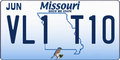 MO license plate VL1T1O