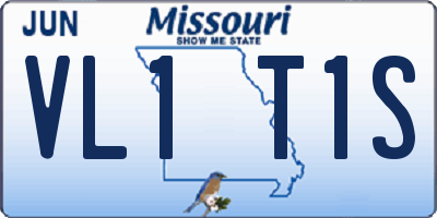 MO license plate VL1T1S