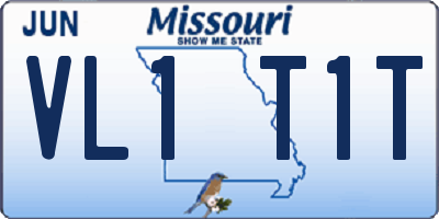 MO license plate VL1T1T