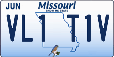 MO license plate VL1T1V