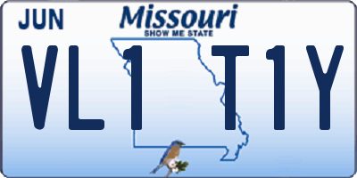 MO license plate VL1T1Y