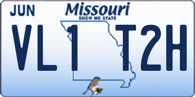 MO license plate VL1T2H