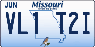MO license plate VL1T2I