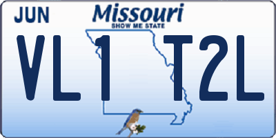 MO license plate VL1T2L