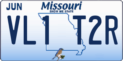 MO license plate VL1T2R