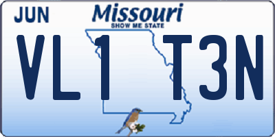 MO license plate VL1T3N