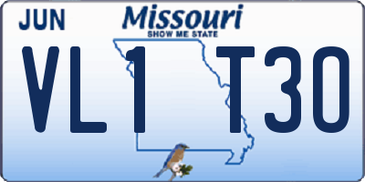 MO license plate VL1T3O