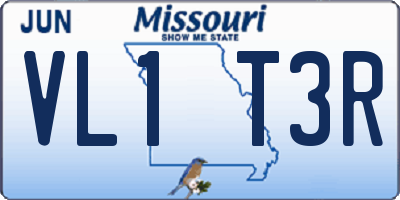 MO license plate VL1T3R