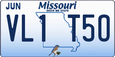 MO license plate VL1T5O