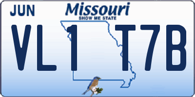 MO license plate VL1T7B
