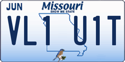 MO license plate VL1U1T
