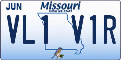 MO license plate VL1V1R