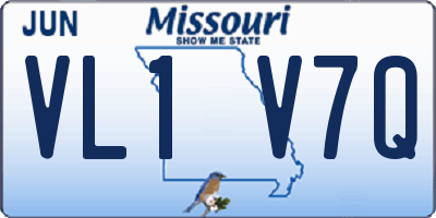 MO license plate VL1V7Q