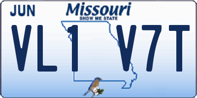 MO license plate VL1V7T
