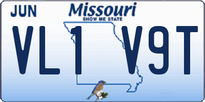 MO license plate VL1V9T