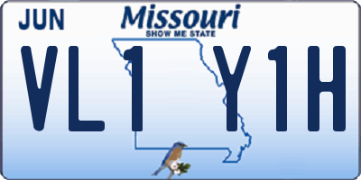 MO license plate VL1Y1H